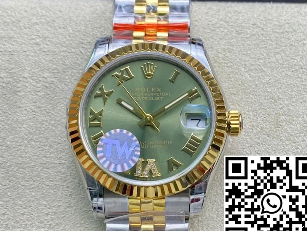 Green Datejust 178273 Dial Factory Rolex 31MM TW 0107